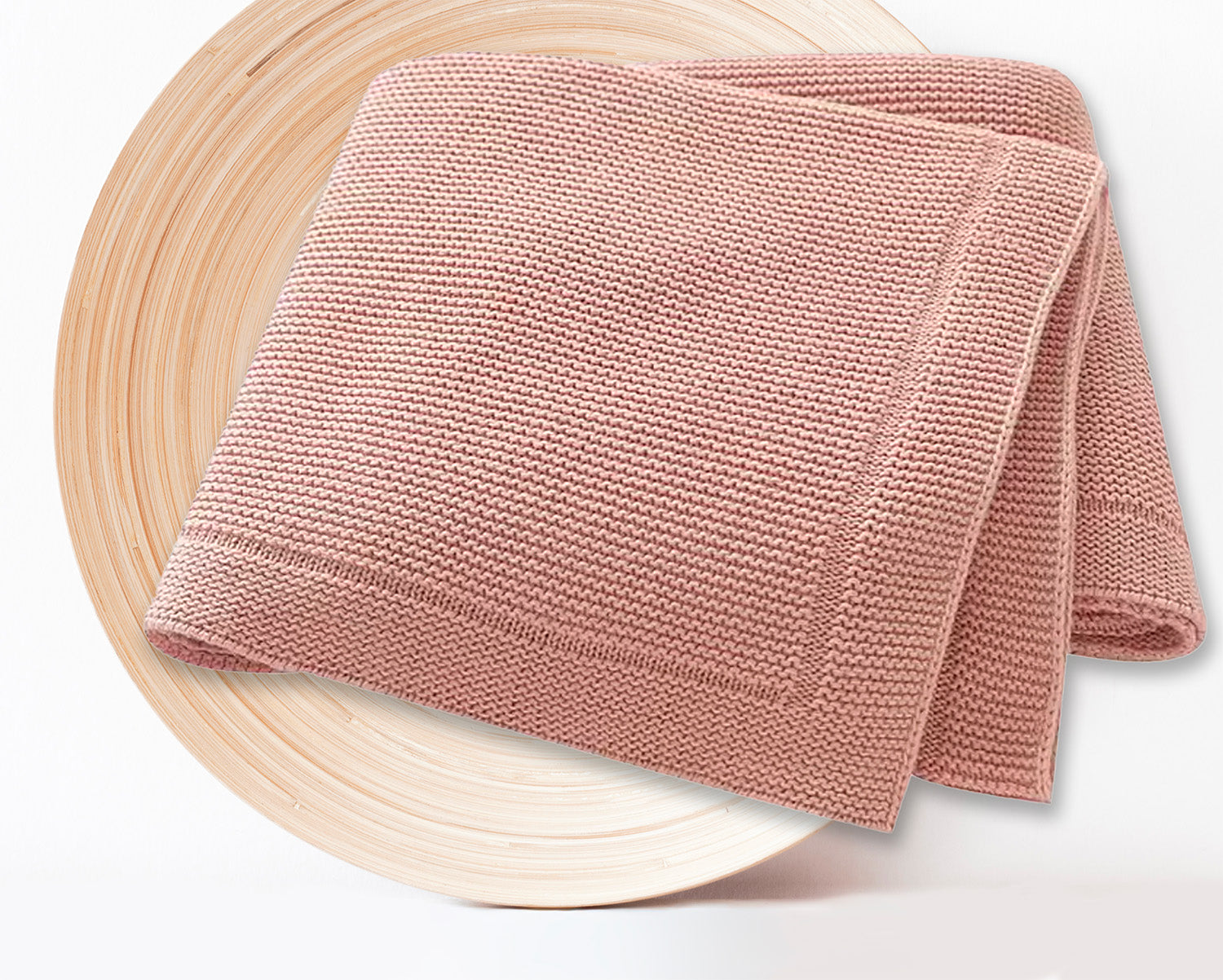 Couverture bébé tricot coton, personnalisable.