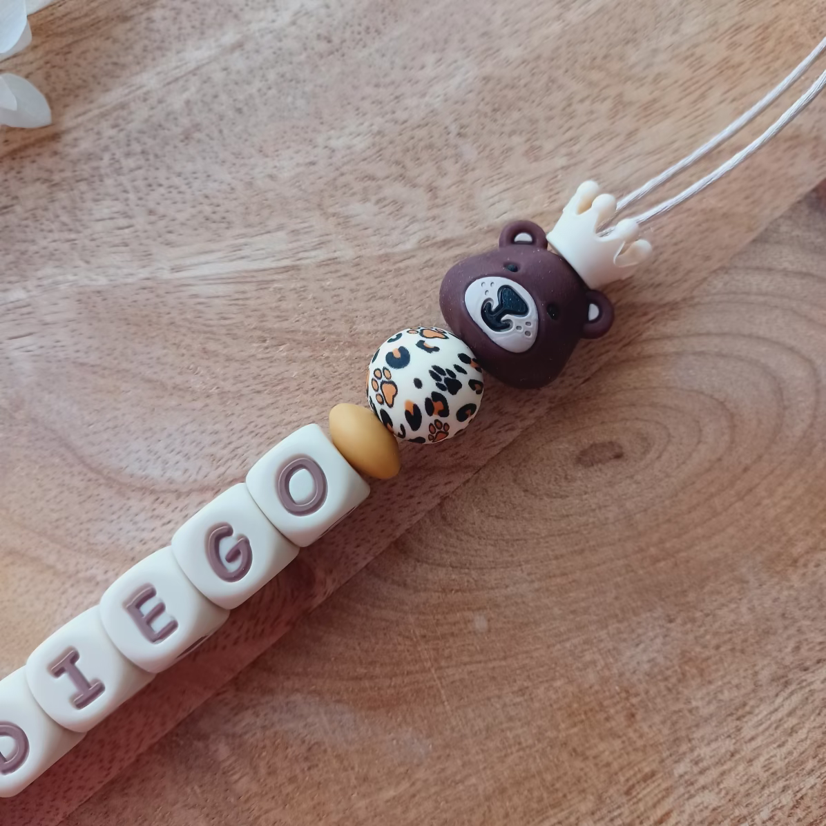 attache tetine personnalisable en silicone alimentaire, clip en silicone et acier inoxydable, perles imprimées, lettres en silicone forme cube, personnalisable, superbe cadeau naissance, pour jeunes parents, et enfants en bas âge. 