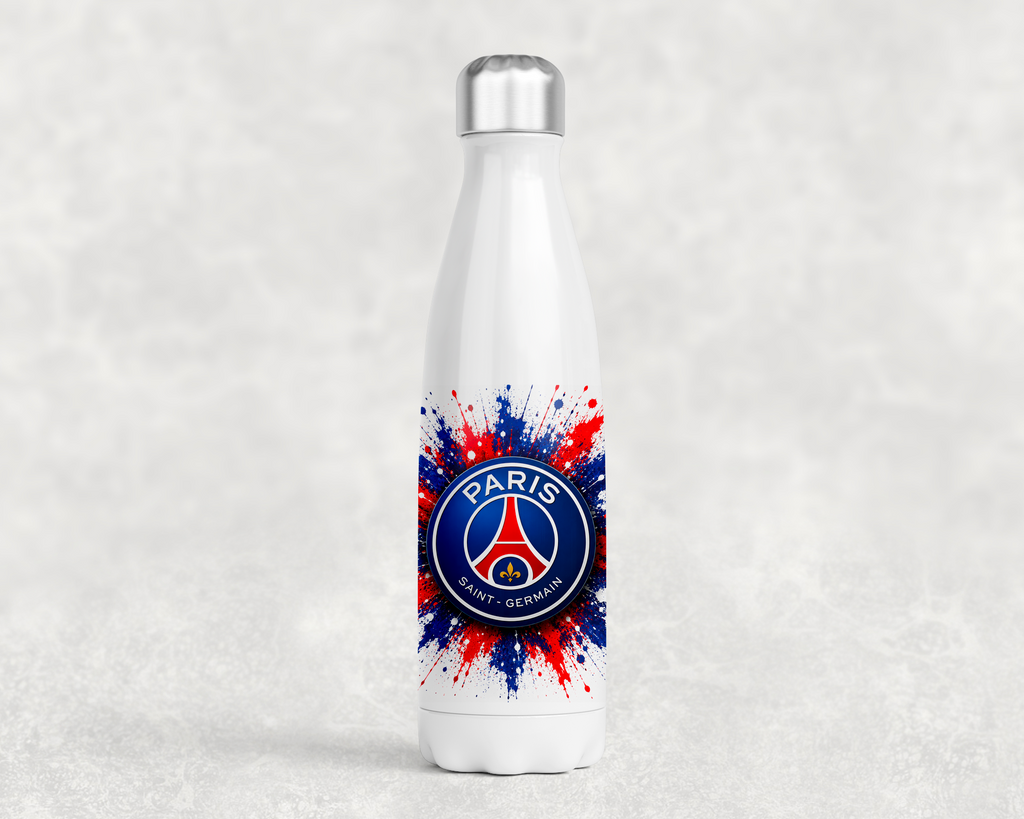 Gourde, bouteille isothermique, personnalisable en acier inoxydable, coupe de football, équipe de France PSG