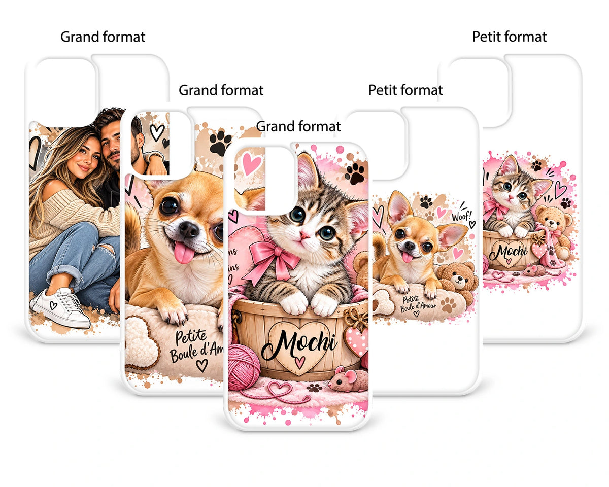 📱 Coque de téléphone personnalisée avec votre photo en version Cartoon