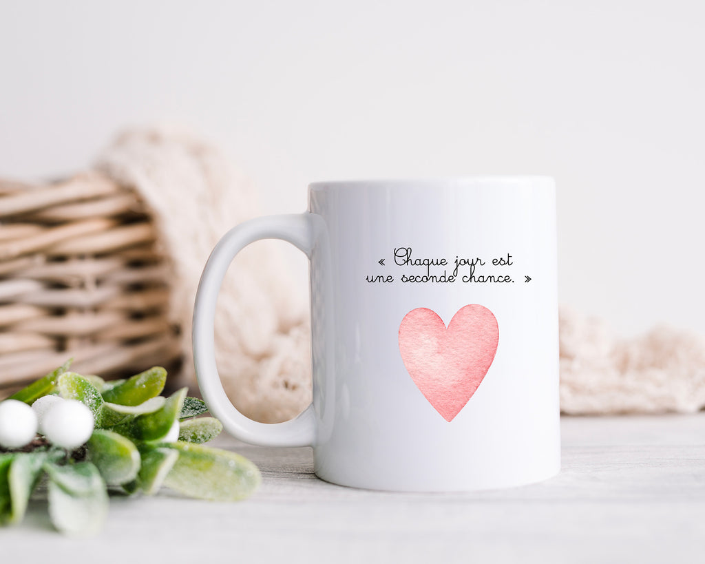 Mug Céramique personnalisable, idée cadeau, boisson chaudes. Coeur