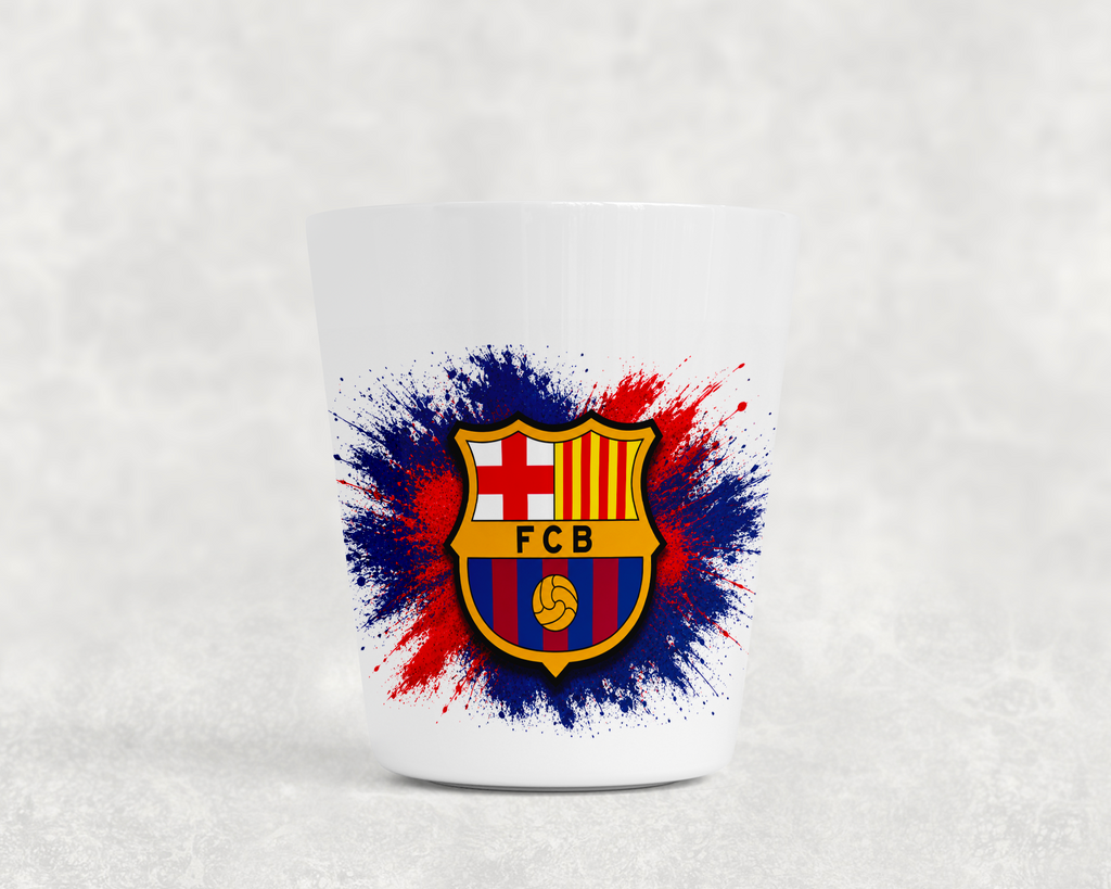 Gobelet Enfant Football Style Barça – Tasse Réutilisable pour Enfants, Cadeau Fan de Football, Design Rouge & Bleu
