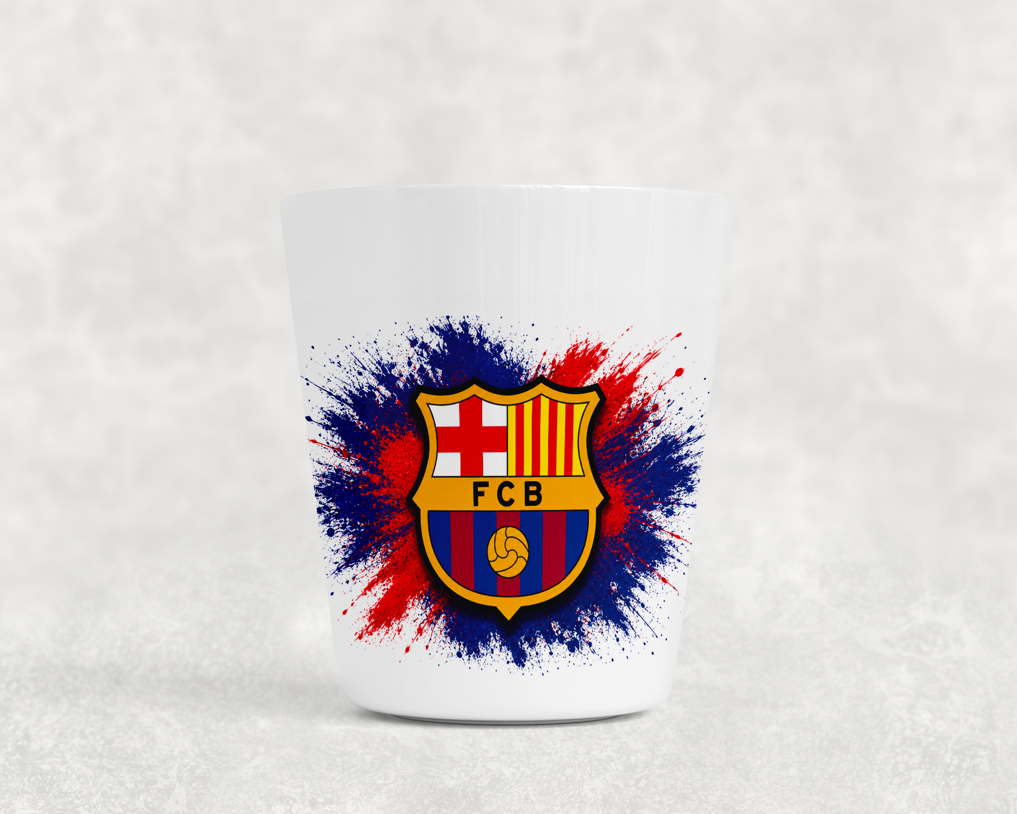 Gobelet Enfant Football Style Barça – Tasse Réutilisable pour Enfants, Cadeau Fan de Football, Design Rouge & Bleu