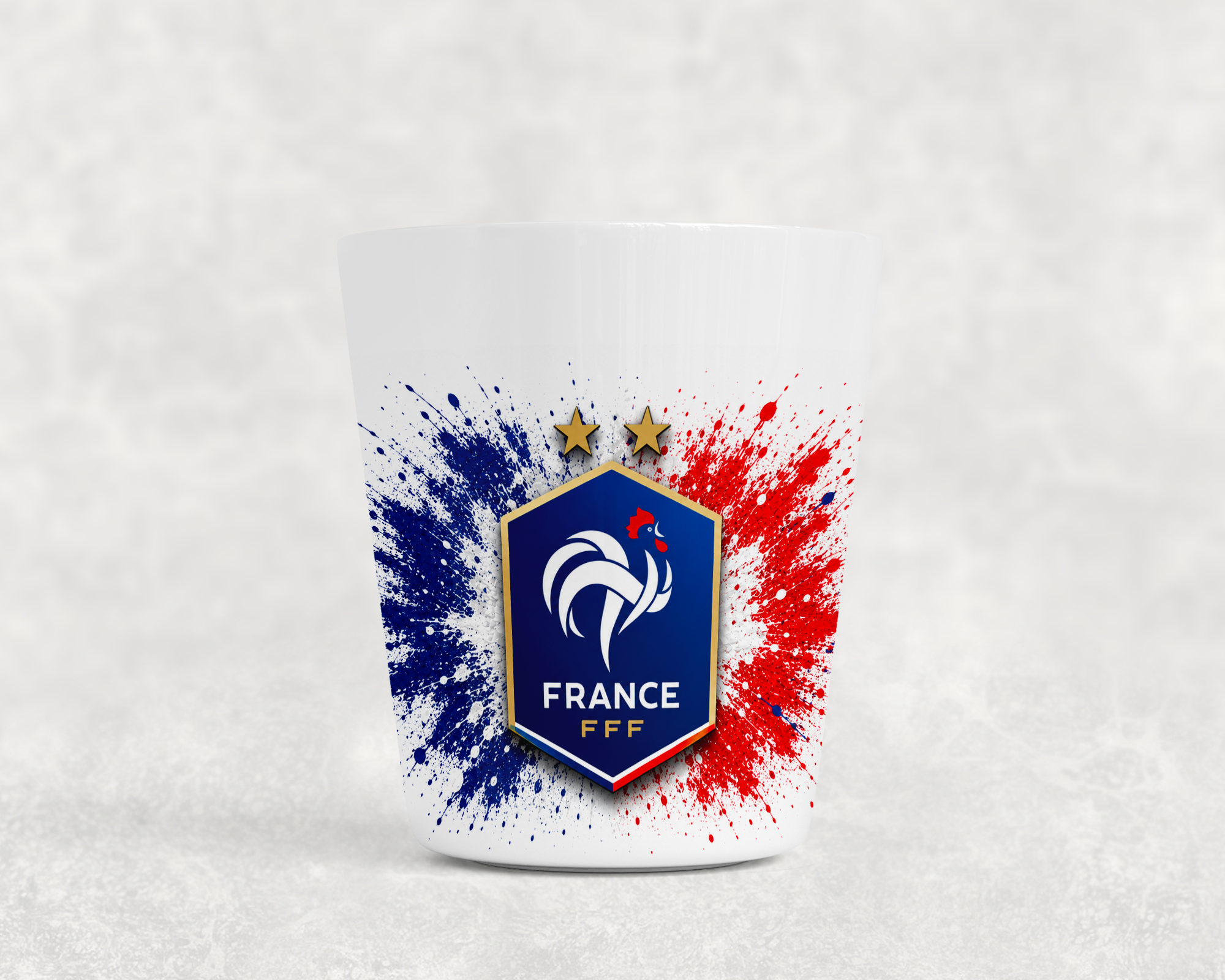 Gobelet Enfant Football Bleu Blanc Rouge – Tasse Réutilisable Style Équipe de France, Cadeau pour Jeunes Fans de Foot
