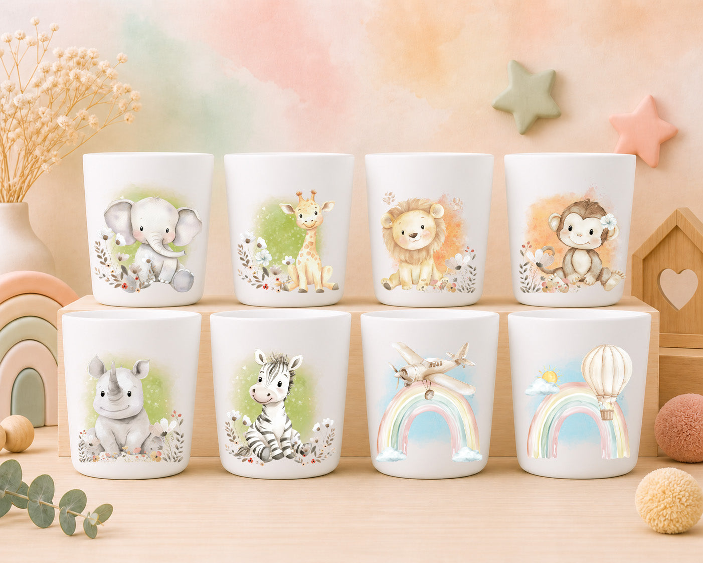 gobelet enfant, gobelet personnalise, gobelet bebe, gobelet prenom, gobelet pastel, gobelet animaux, gobelet ourson, gobelet foret, univers enfant, cadeau naissance, vaisselle enfant, gobelet boho, gobelet mignon, gobelet illustration, gobelet nursery