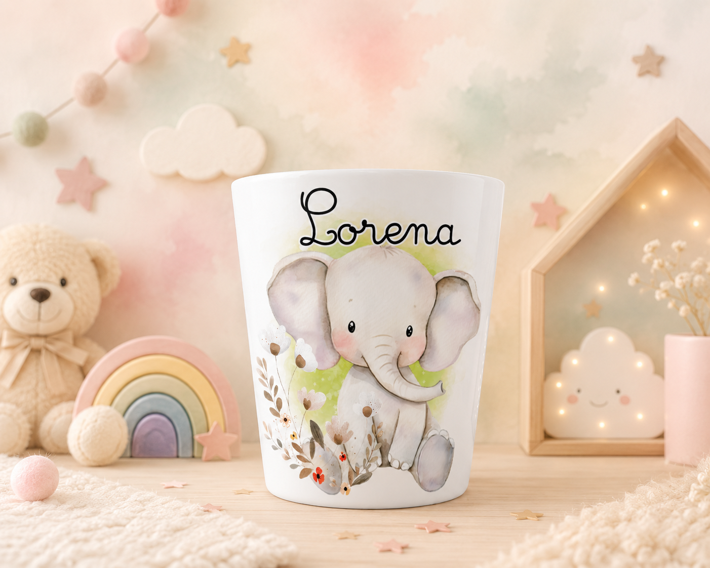 gobelet enfant, gobelet personnalise, gobelet bebe, gobelet prenom, gobelet pastel, gobelet animaux, gobelet ourson, gobelet foret, univers enfant, cadeau naissance, vaisselle enfant, gobelet boho, gobelet mignon, gobelet illustration, gobelet nursery